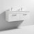 Nuie Athena 1200mm Double Vanity Unit - Wall Hung 2 Drawer Unit with Basin - Unbeatable Bathrooms