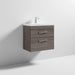 Nuie Athena 600mm Vanity Unit - Wall Hung 2 Drawer Unit with Basin - Unbeatable Bathrooms