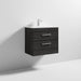 Nuie Athena 600mm Vanity Unit - Wall Hung 2 Drawer Unit with Basin - Unbeatable Bathrooms