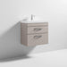 Nuie Athena 600mm Vanity Unit - Wall Hung 2 Drawer Unit with Basin - Unbeatable Bathrooms