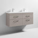 Nuie Athena 1200mm Double Vanity Unit - Wall Hung 4 Drawer Unit with Basin - Unbeatable Bathrooms