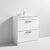 Nuie Athena 800mm Vanity Unit - Floor Standing 2 Drawer Unit with Basin - Unbeatable Bathrooms