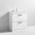 Nuie Athena 800mm Vanity Unit - Floor Standing 2 Drawer Unit with Basin - Unbeatable Bathrooms