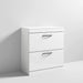 Nuie Athena 800mm Vanity Unit - Floor Standing 2 Drawer Unit with Basin - Unbeatable Bathrooms