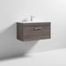 Nuie Athena 800mm Vanity Unit - Wall Hung 1 Drawer Unit with Basin - Unbeatable Bathrooms