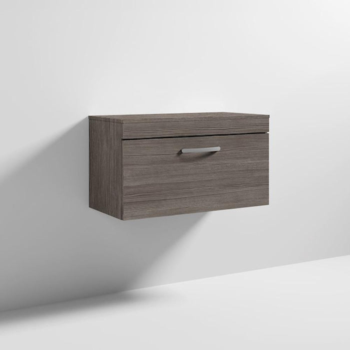 Nuie Athena 800mm Vanity Unit - Wall Hung 1 Drawer Unit with Basin - Unbeatable Bathrooms
