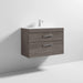 Nuie Athena 800mm Vanity Unit - Wall Hung 2 Drawer Unit with Basin - Unbeatable Bathrooms