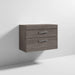 Nuie Athena 800mm Vanity Unit - Wall Hung 2 Drawer Unit with Basin - Unbeatable Bathrooms