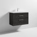 Nuie Athena 800mm Vanity Unit - Wall Hung 2 Drawer Unit with Basin - Unbeatable Bathrooms