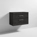 Nuie Athena 800mm Vanity Unit - Wall Hung 2 Drawer Unit with Basin - Unbeatable Bathrooms