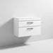Nuie Athena 800mm Vanity Unit - Wall Hung 2 Drawer Unit with Basin - Unbeatable Bathrooms
