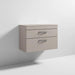 Nuie Athena 800mm Vanity Unit - Wall Hung 2 Drawer Unit with Basin - Unbeatable Bathrooms