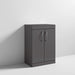 Nuie Athena 600mm Vanity Unit - Floor Standing 2 Door Unit with Basin - Unbeatable Bathrooms