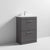 Nuie Athena 600mm Vanity Unit - Floor Standing 2 Drawer Unit with Basin - Unbeatable Bathrooms