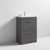 Nuie Athena 600mm Vanity Unit - Floor Standing 2 Drawer Unit with Basin - Unbeatable Bathrooms