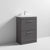 Nuie Athena 600mm Vanity Unit - Floor Standing 2 Drawer Unit with Basin - Unbeatable Bathrooms