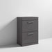 Nuie Athena 600mm Vanity Unit - Floor Standing 2 Drawer Unit with Basin - Unbeatable Bathrooms