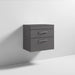 Nuie Athena 600mm Vanity Unit - Wall Hung 2 Drawer Unit with Basin - Unbeatable Bathrooms