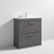 Nuie Athena 800mm Vanity Unit - Floor Standing 2 Drawer Unit with Basin - Unbeatable Bathrooms