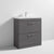 Nuie Athena 800mm Vanity Unit - Floor Standing 2 Drawer Unit with Basin - Unbeatable Bathrooms