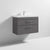 Nuie Athena 800mm Vanity Unit - Wall Hung 2 Drawer Unit with Basin - Unbeatable Bathrooms