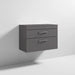 Nuie Athena 800mm Vanity Unit - Wall Hung 2 Drawer Unit with Basin - Unbeatable Bathrooms