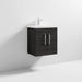 Nuie Athena 500mm Vanity Unit - Wall Hung 2 Door Unit with Basin - Unbeatable Bathrooms