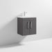 Nuie Athena 500mm Vanity Unit - Wall Hung 2 Door Unit with Basin - Unbeatable Bathrooms