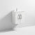 Nuie Athena 500mm Vanity Unit - Wall Hung 2 Door Unit with Basin - Unbeatable Bathrooms