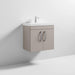 Nuie Athena 600mm Vanity Unit - Wall Hung 2 Door Unit with Basin - Unbeatable Bathrooms
