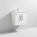 Nuie Athena 600mm Vanity Unit - Wall Hung 2 Door Unit with Basin - Unbeatable Bathrooms