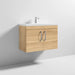 Nuie Athena 800mm Vanity Unit - Wall Hung 2 Door Unit with Basin - Unbeatable Bathrooms