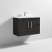 Nuie Athena 800mm Vanity Unit - Wall Hung 2 Door Unit with Basin - Unbeatable Bathrooms