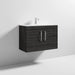 Nuie Athena 800mm Vanity Unit - Wall Hung 2 Door Unit with Basin - Unbeatable Bathrooms