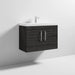 Nuie Athena 800mm Vanity Unit - Wall Hung 2 Door Unit with Basin - Unbeatable Bathrooms