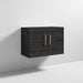 Nuie Athena 800mm Vanity Unit - Wall Hung 2 Door Unit with Basin - Unbeatable Bathrooms