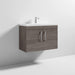 Nuie Athena 800mm Vanity Unit - Wall Hung 2 Door Unit with Basin - Unbeatable Bathrooms
