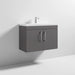 Nuie Athena 800mm Vanity Unit - Wall Hung 2 Door Unit with Basin - Unbeatable Bathrooms