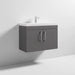 Nuie Athena 800mm Vanity Unit - Wall Hung 2 Door Unit with Basin - Unbeatable Bathrooms