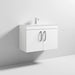 Nuie Athena 800mm Vanity Unit - Wall Hung 2 Door Unit with Basin - Unbeatable Bathrooms