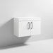 Nuie Athena 800mm Vanity Unit - Wall Hung 2 Door Unit with Basin - Unbeatable Bathrooms