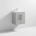 Nuie Athena 500mm Vanity Unit - Wall Hung 2 Door Unit with Basin - Unbeatable Bathrooms