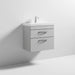 Nuie Athena 600mm Vanity Unit - Wall Hung 2 Drawer Unit with Basin - Unbeatable Bathrooms