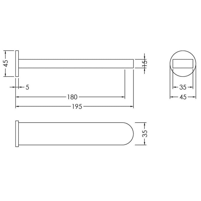Nuie Binsey Bath Spout - Unbeatable Bathrooms