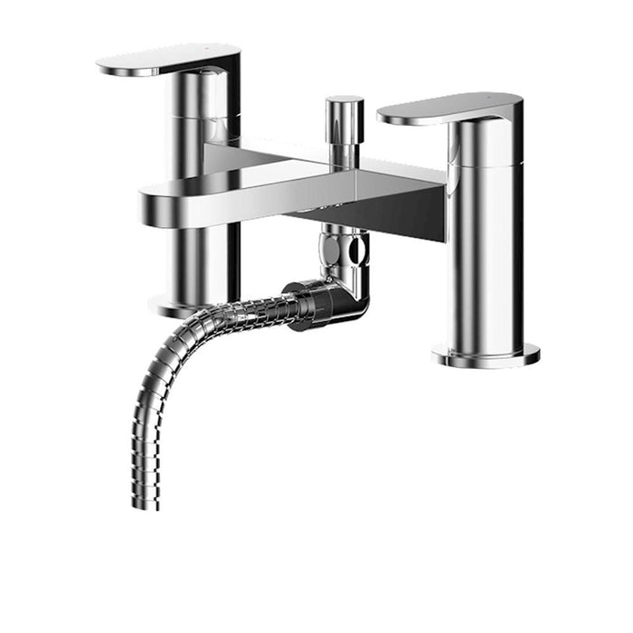 Nuie Binsey Deck Mounted Bath Shower Mixer With Kit - Unbeatable Bathrooms