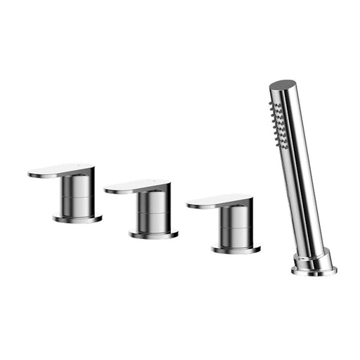 Nuie Binsey Deck Mounted 4TH Bath Shower Mixer No Spout - Unbeatable Bathrooms