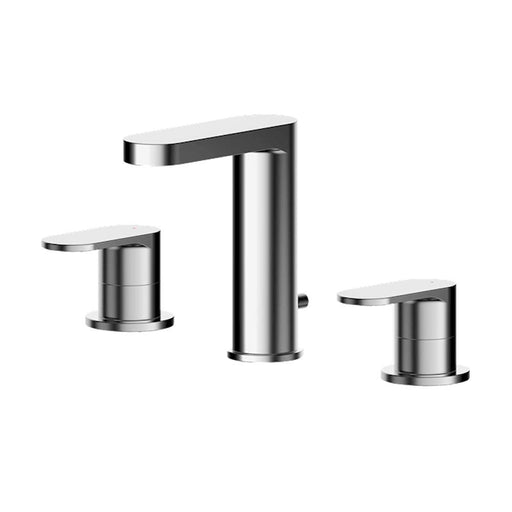 Nuie Binsey Deck Mounted 3TH Basin Mixer with Pop-UP Waste - Unbeatable Bathrooms