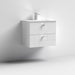 Nuie Blocks 600mm Vanity Unit - Wall Hung 2 Drawer Unit with Basin - Unbeatable Bathrooms