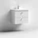 Nuie Blocks 600mm Vanity Unit - Wall Hung 2 Drawer Unit with Basin - Unbeatable Bathrooms