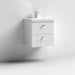 Nuie Blocks 600mm Vanity Unit - Wall Hung 2 Drawer Unit with Basin - Unbeatable Bathrooms